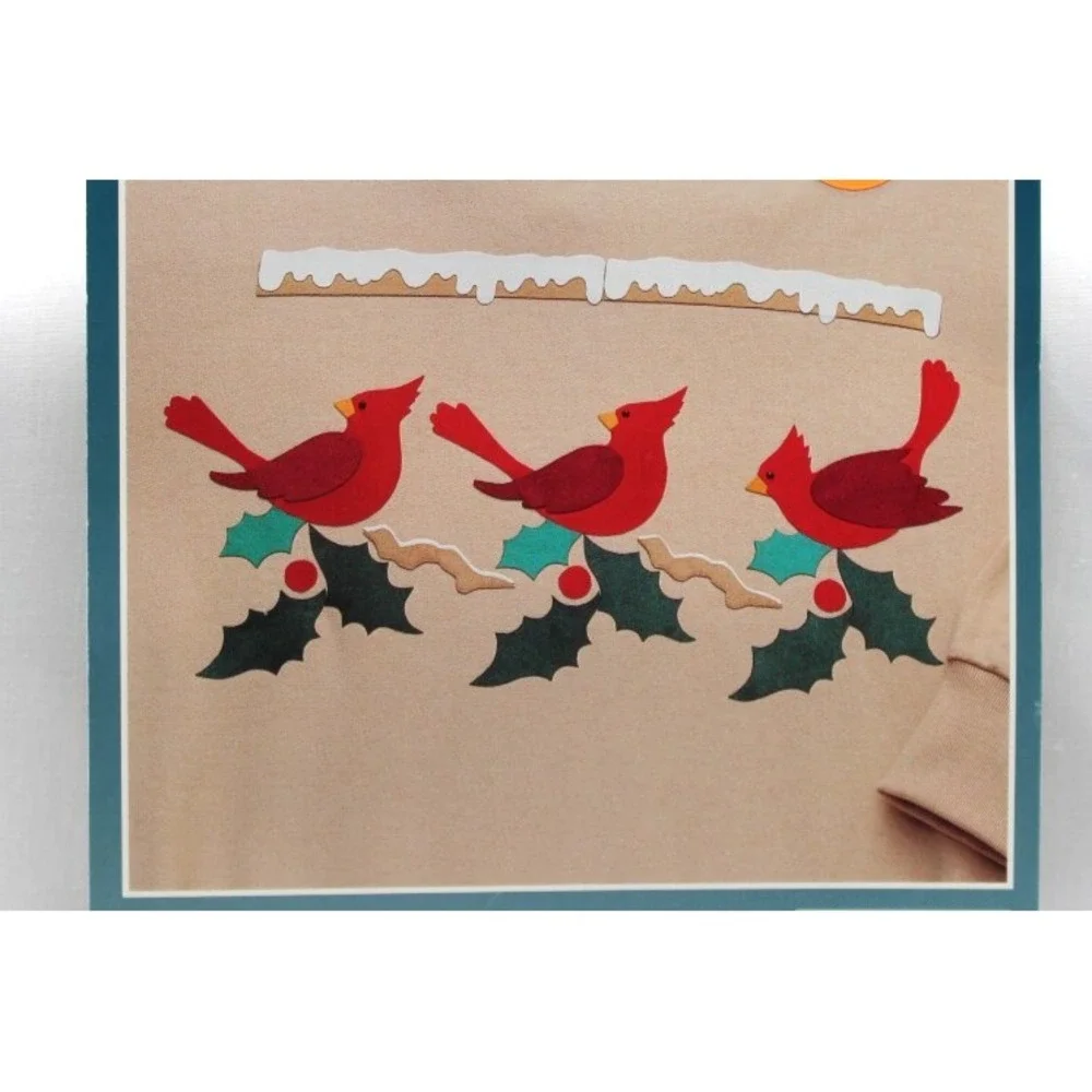 VTG '93 LOT of 4 Iron On Applique Kits Ultrasuede - Western, Cardinals, Leaves